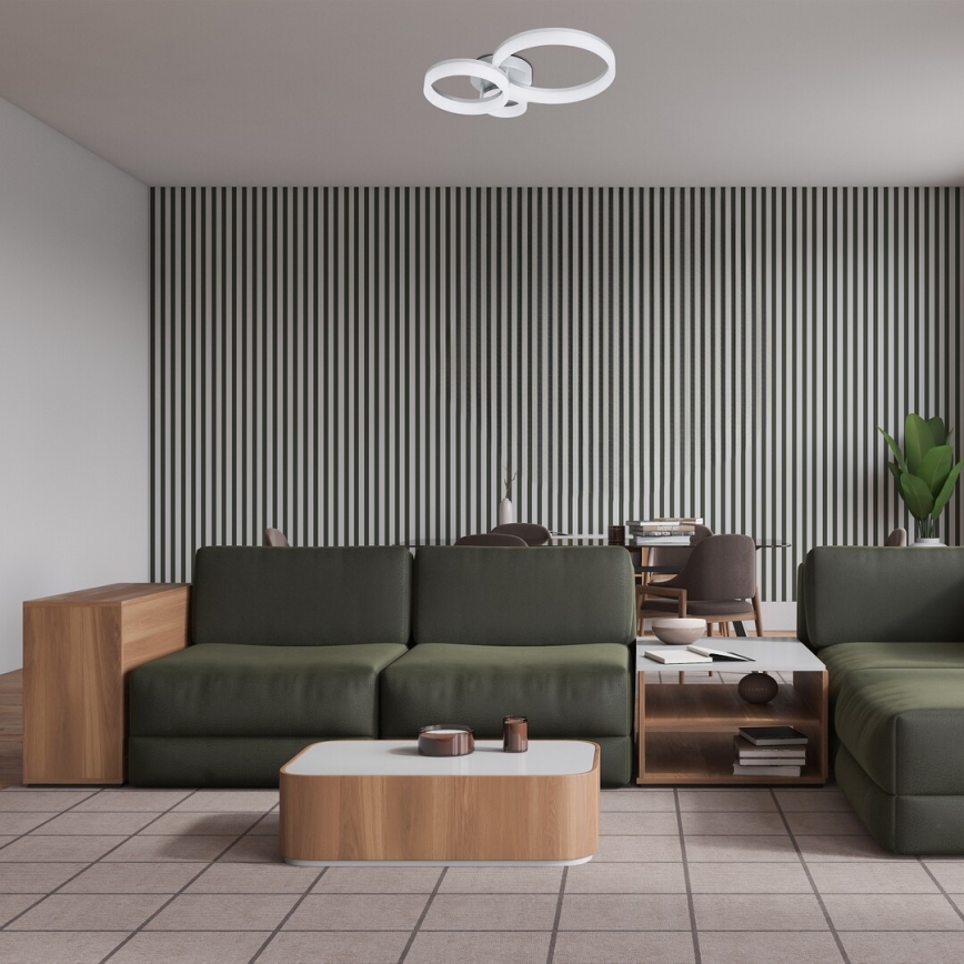 Rabalux - LED loftarmatur LED/24W/230V 3000/4000/6500K 38x51 cm mat krom