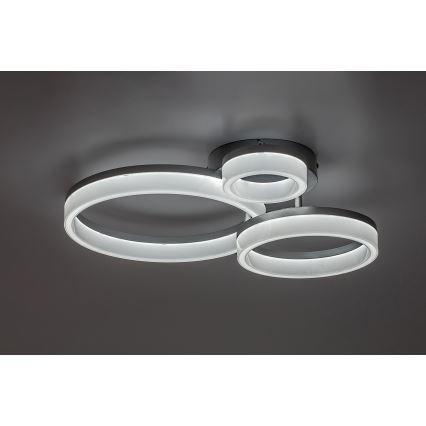 Rabalux - LED loftlampe LED/24W/230V 3000/4000/6500K mat krom
