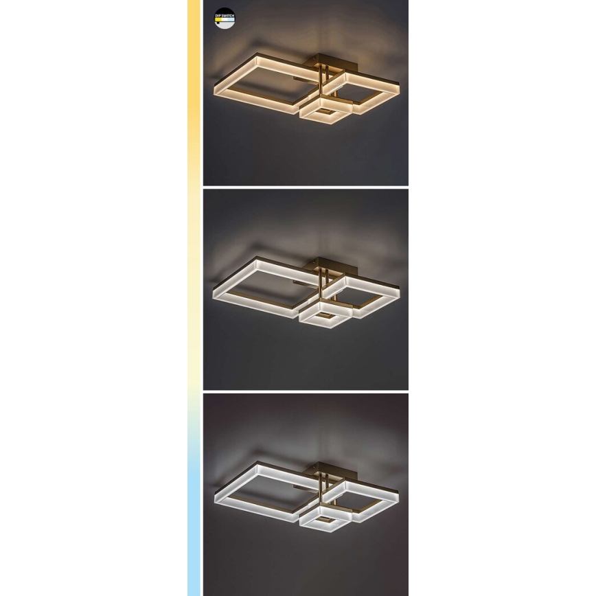 Rabalux - LED loftlampe LED/22W/230V 3000/4000/6500K guldfarvet