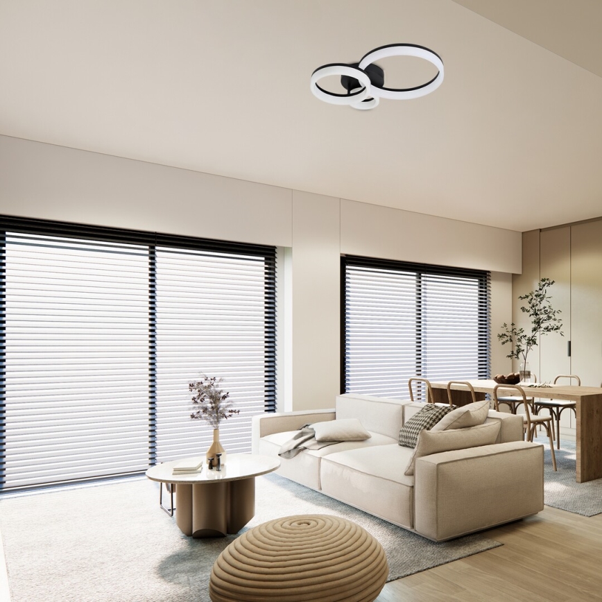 Rabalux - LED loftlampe LED/24W/230V 3000/4000/6500K sort