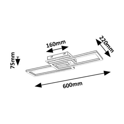 Rabalux - Dæmpbar LED-loftlampe LED/30W/230V 3000-6500K + fjernbetjening længde 60 cm