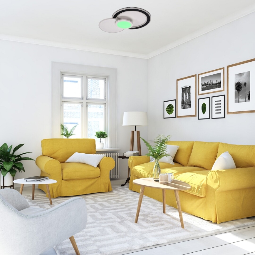 Rabalux - LED RGB dæmpbar loftlampe LED/40W/230V 3000-6500K + fjernbetjening Ø 31 cm