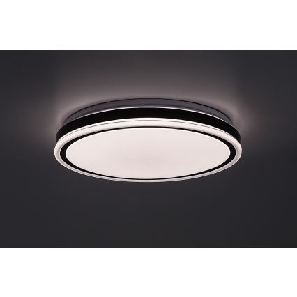 Rabalux - Dæmpbar LED-loftlampe LED/20W/230V 3000-6500K Ø 38,5 cm sort + fjernbetjening