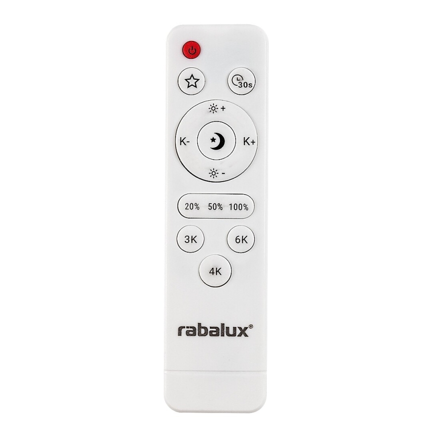 Rabalux - Dæmpbar LED-loftlampe LED/20W/230V 3000-6500K Ø 38,5 cm sort + fjernbetjening