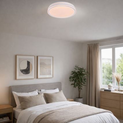 Rabalux - LED dæmpbar loftlampe LED/23W/230V 3000-6500K Ø 38,5 cm hvid + fjernbetjening