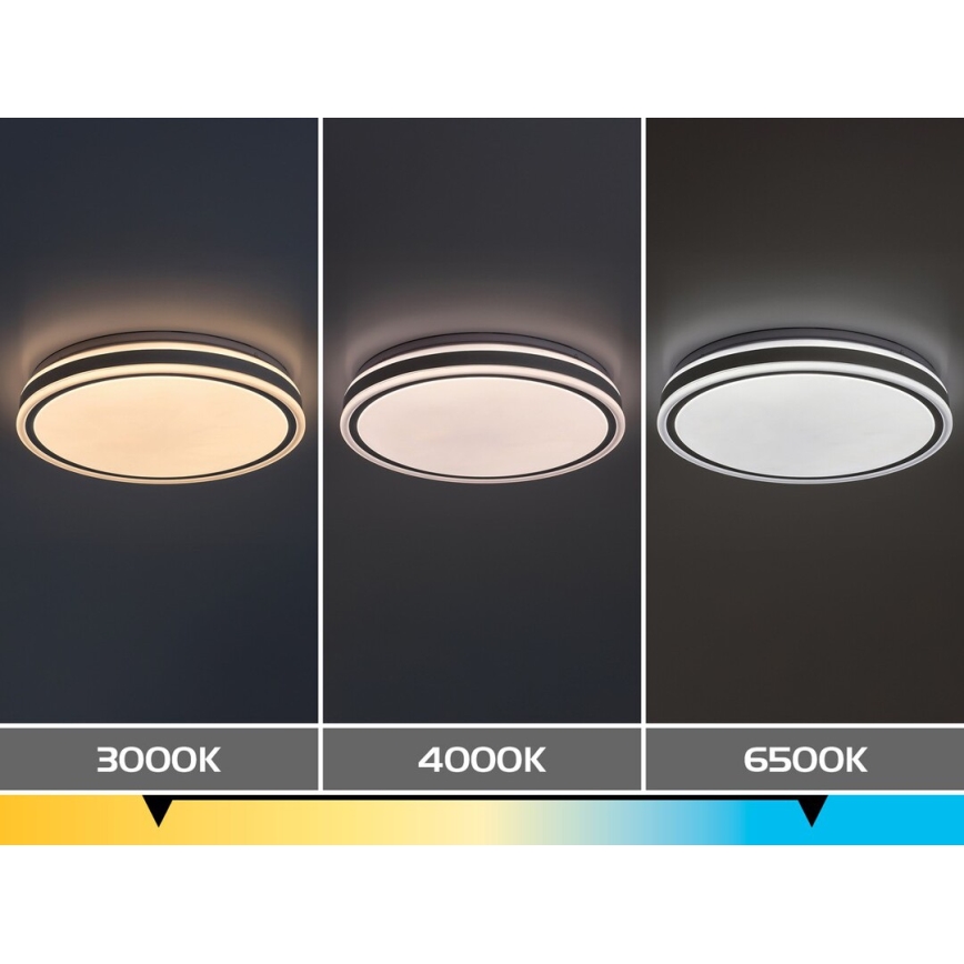 Rabalux - LED dæmpbar loftlampe LED/23W/230V 3000-6500K Ø 38,5 cm hvid + fjernbetjening