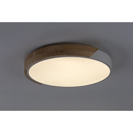 Rabalux - LED loftlampe LED/24W/230V 3000K hvid/eg Ø 41 cm