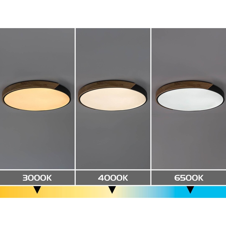 Rabalux - LED-loftlampe LED/42W/230V 3000/4000/6500K sort/eg Ø 61 cm