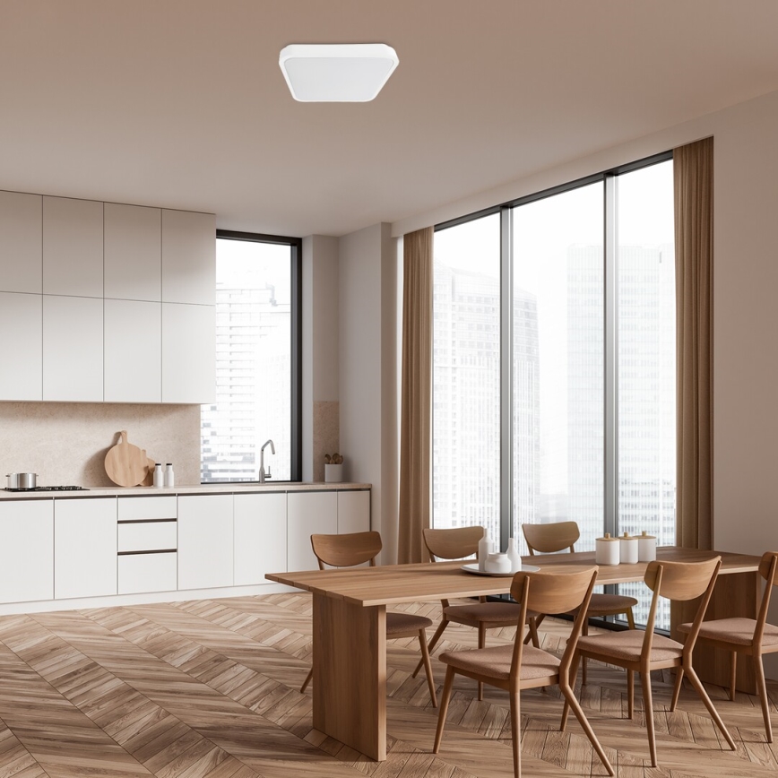 Rabalux - LED loftlampe til badeværelse LED/24W/230V 3000/4000/6000K IP44 29x29 cm hvid