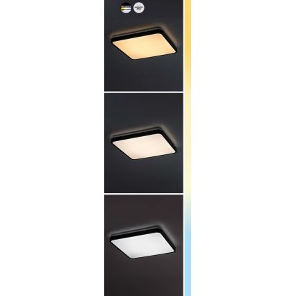 Rabalux - LED loftlampe til badeværelse LED/24W/230V 3000/4000/6000K IP44 29x29 cm hvid