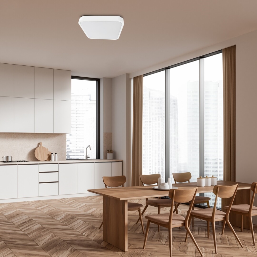 Rabalux - LED loftlampe til badeværelse LED/36W/230V 3000/4000/6000K IP44 42x42 cm hvid