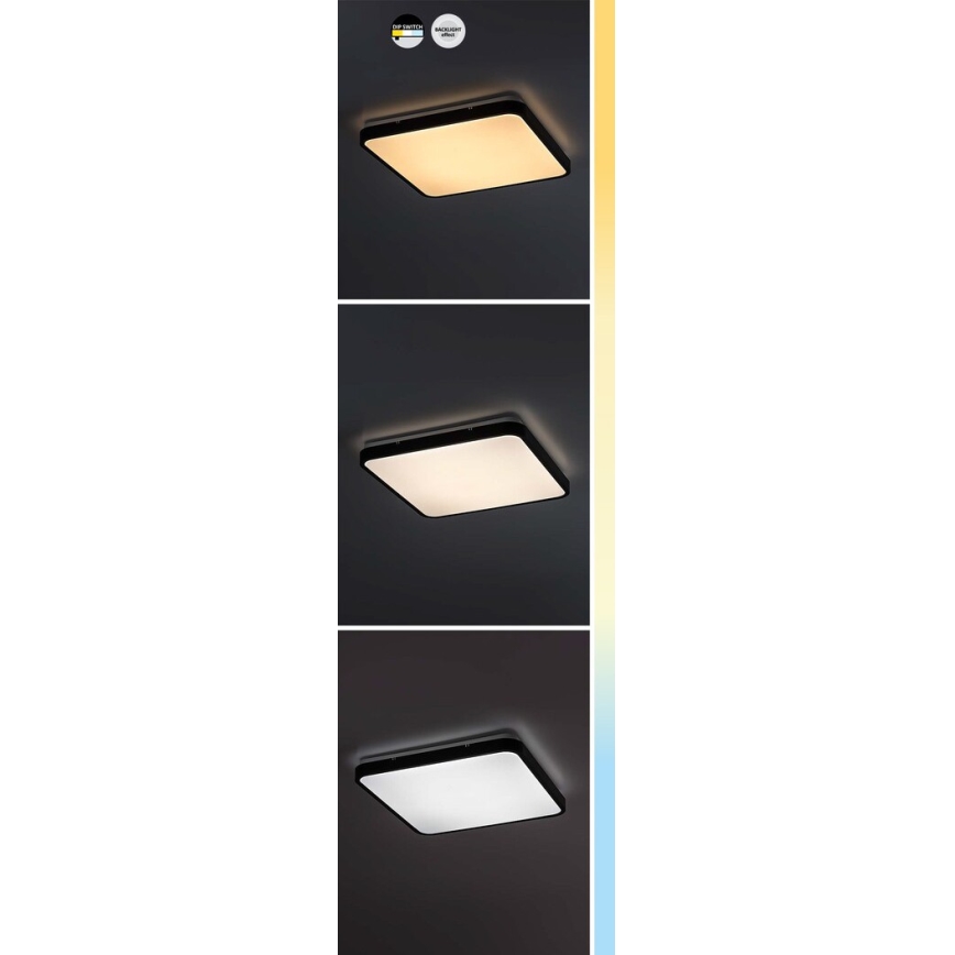 Rabalux - LED loftlampe til badeværelse LED/36W/230V 3000/4000/6000K IP44 42x42 cm hvid