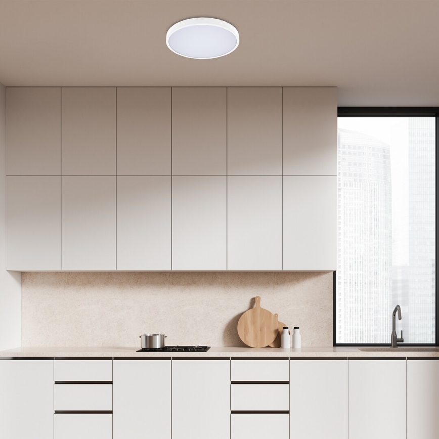 Rabalux - LED loftlampe til badeværelse LED/24W/230V 3000/4000/6000K IP44 diameter 35,5 cm hvid