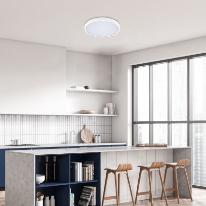 Rabalux - LED loftlampe til badeværelse dæmpbar LED/36W/230V 3000-6000K IP44 diameter 42 cm hvid + fjernbetjening