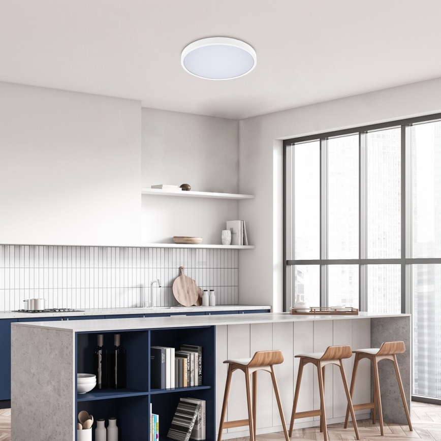 Rabalux - LED loftlampe til badeværelse dæmpbar LED/36W/230V 3000-6000K IP44 diameter 42 cm hvid + fjernbetjening