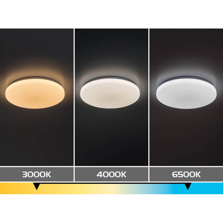 Rabalux - Dæmpbar LED-loftsarmatur LED/22W/230V 3000-6500K Ø 33 cm + fjernbetjening