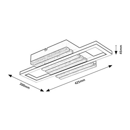 Rabalux - LED-loftlampe LED/12W/230V 3000/4500/6000K