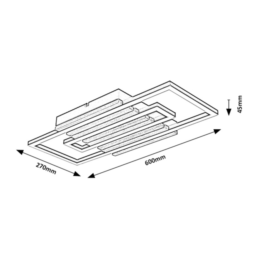 Rabalux - LED-loftlampe LED/28W/230V 3000/4500/6000K