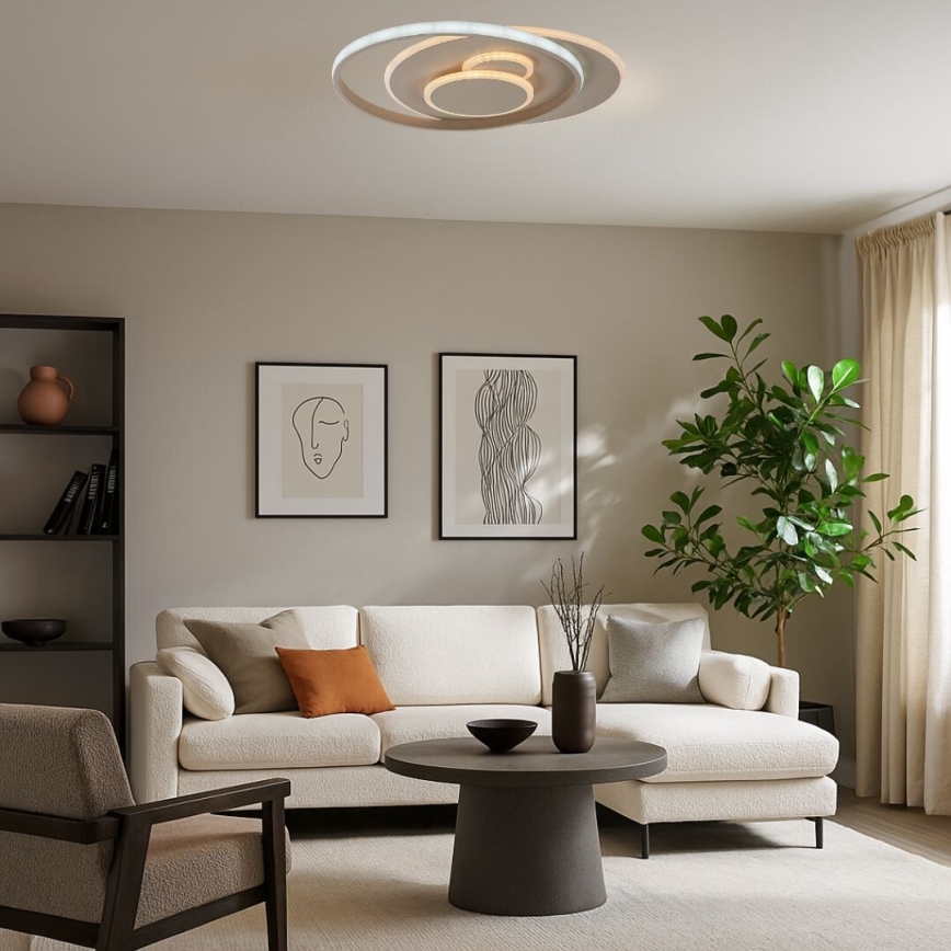 Rabalux - LED Dæmpbar loftlampe LED/57W/230V 3000-6000K 48,5x40 cm + fjernbetjening