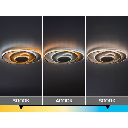 Rabalux - LED Dæmpbar loftlampe LED/57W/230V 3000-6000K 48,5x40 cm + fjernbetjening