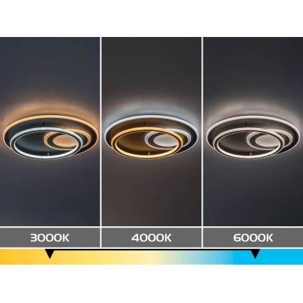 Rabalux - LED dæmpbar loftlampe LED/60W/230V 3000-6000K Ø 50 cm + fjernbetjening