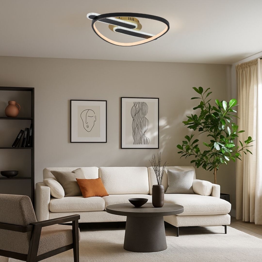 Rabalux - Dæmpbar LED-loftlampe LED/60W/230V 3000-6000K 53x45 cm + fjernbetjening