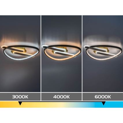 Rabalux - Dæmpbar LED-loftlampe LED/60W/230V 3000-6000K 53x45 cm + fjernbetjening