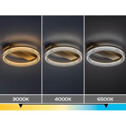 Rabalux - Dæmpbar LED-loftlampe LED/18W/230V 3000-6500K 37x33 cm + fjernbetjening