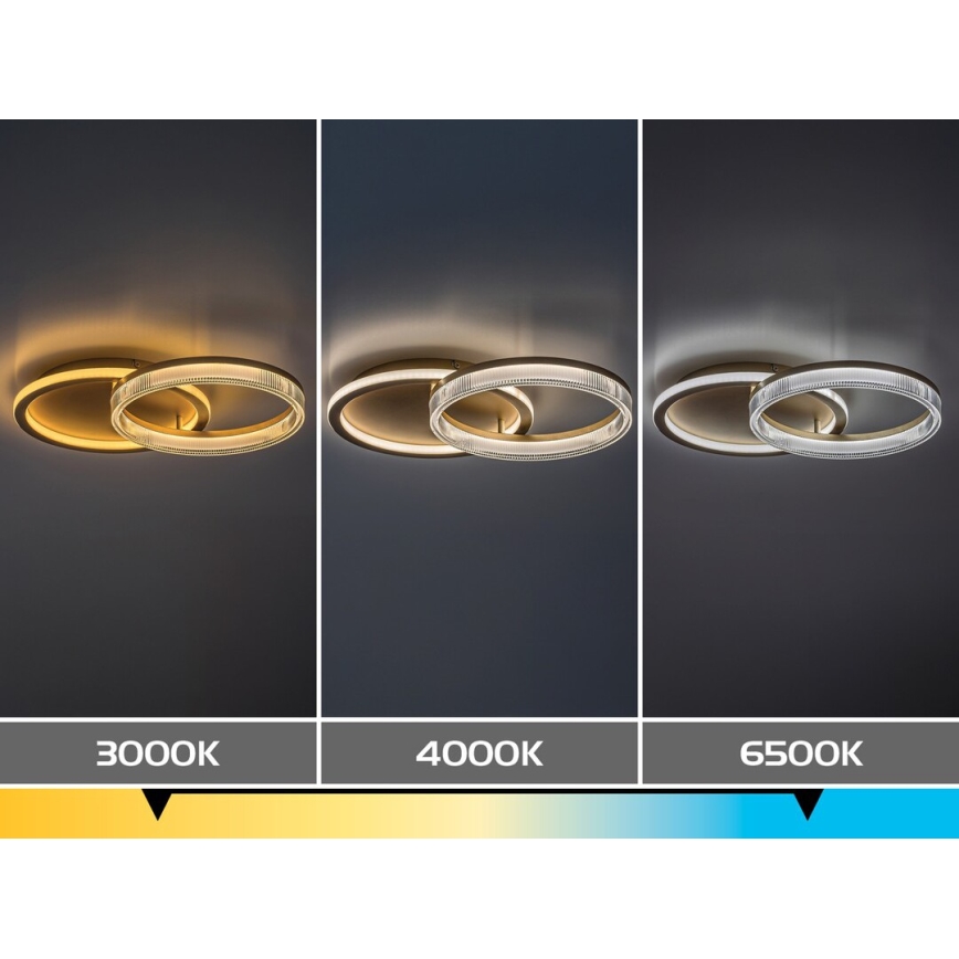 Rabalux - Dæmpbar LED-loftlampe LED/22W/230V 3000-6500K 53,5x35 cm + fjernbetjening