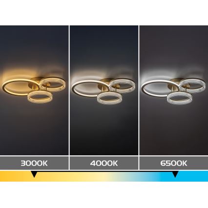 Rabalux - LED Dæmpbar loftlampe LED/38W/230V 3000-6500K 58,5x38 cm + fjernbetjening