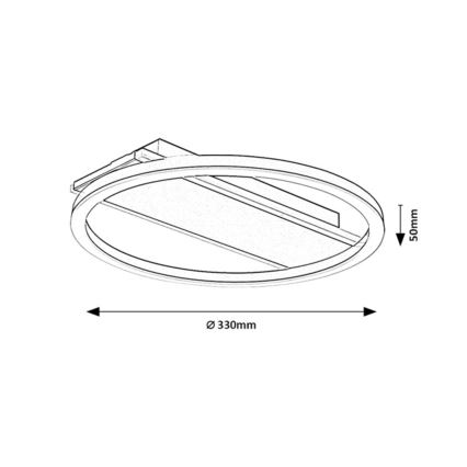 Rabalux - LED loftlampe LED/24W/230V Ø 33 cm