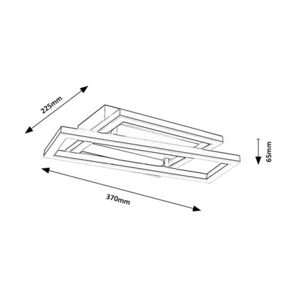 Rabalux - LED-loftlampe LED/24W/230V 37x22,5 cm