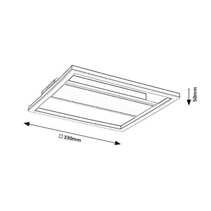 Rabalux - LED loftlampe LED/24W/230V 33x33 cm