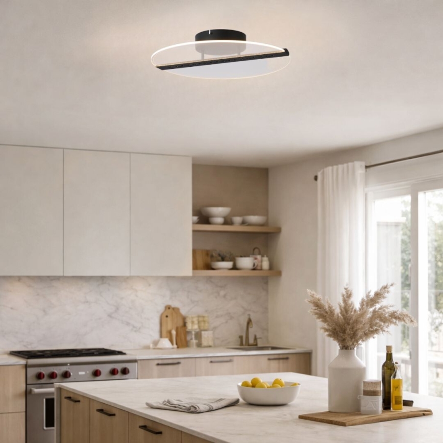 Rabalux - LED-loftlampe LED/20W/230V 3000 pr. 41 cm sort/klar