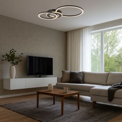 Rabalux - Dæmpbar LED-loftlampe LED/24W/230V 3000-6500K 46x33 cm + fjernbetjening