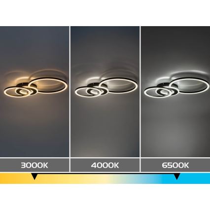 Rabalux - Dæmpbar LED-loftlampe LED/24W/230V 3000-6500K 46x33 cm + fjernbetjening