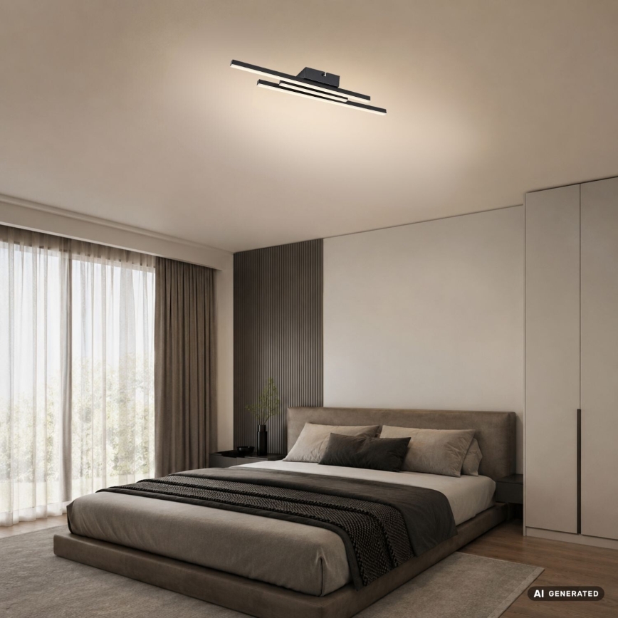 Rabalux - LED loftlampe LED/18W/230V 4000K sort