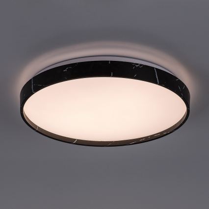 Rabalux - Dæmpbar LED-loftlampe LED/24W/230V 3000-6500K Ø 38 cm sort + fjernbetjening