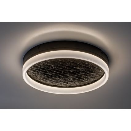 Rabalux - LED Dæmpbar loftlampe LED/24W/230V 3000-6500K Ø 40 cm sort + fjernbetjening