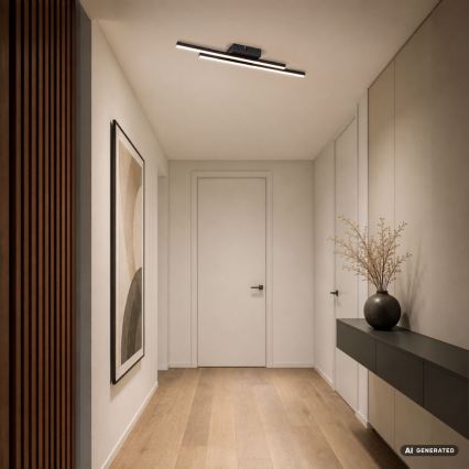 Rabalux - LED loftlampe LED/12W/230V 3000K sort