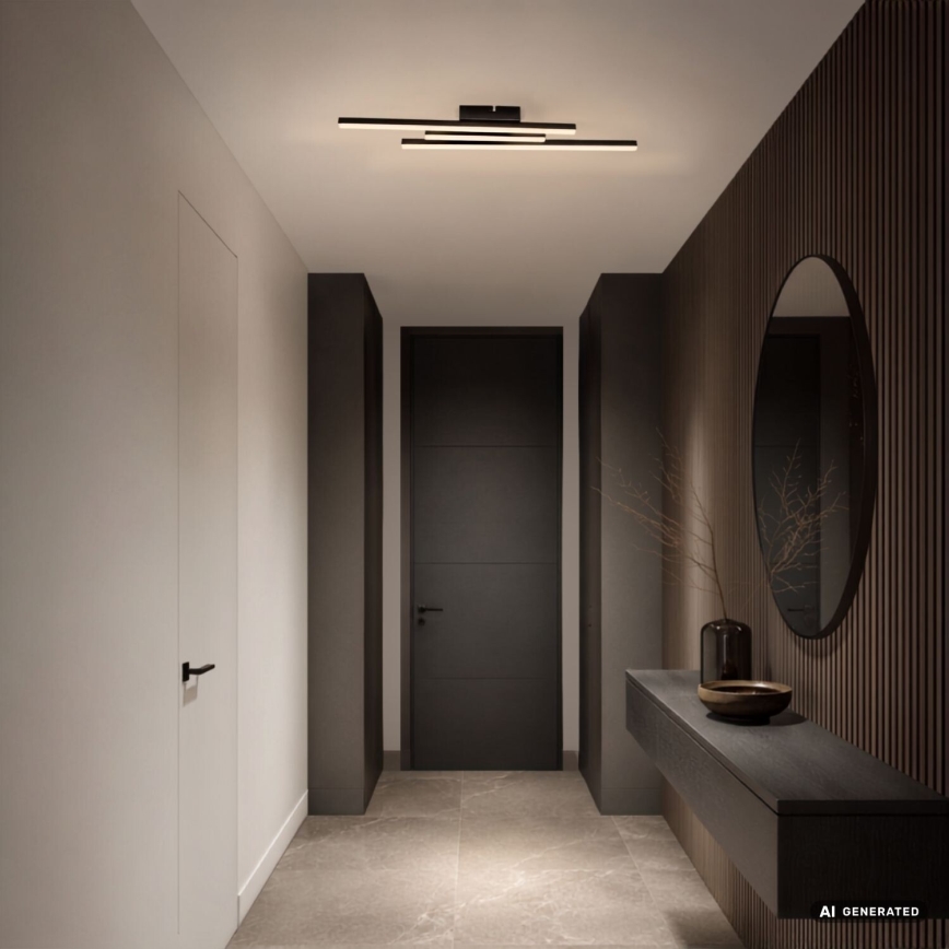 Rabalux - LED loftlampe LED/18W/230V 3000K sort