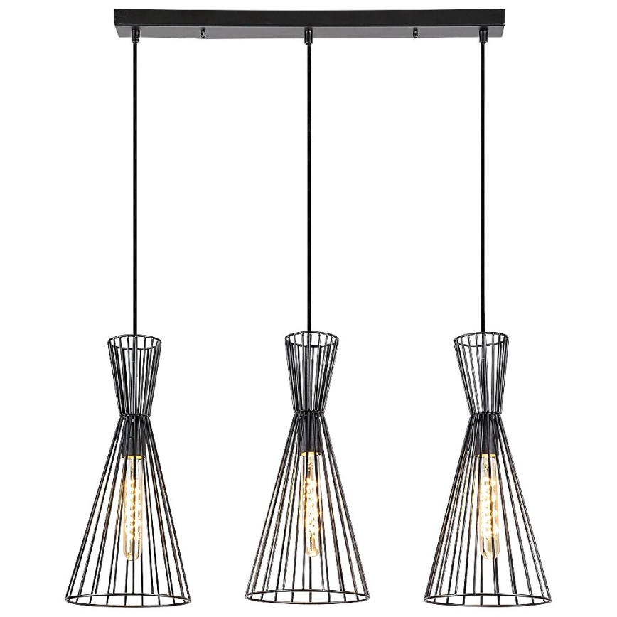 Rabalux - Loftlampe med ledning 3xE27/60W/230V