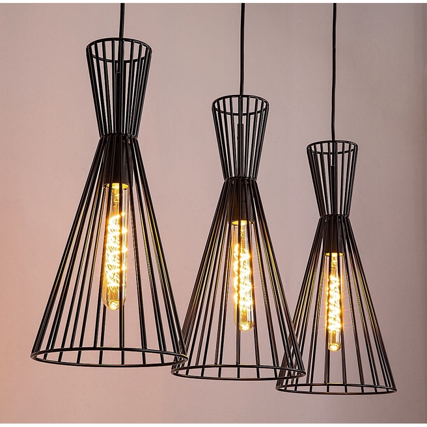 Rabalux - Loftlampe med ledning 3xE27/60W/230V
