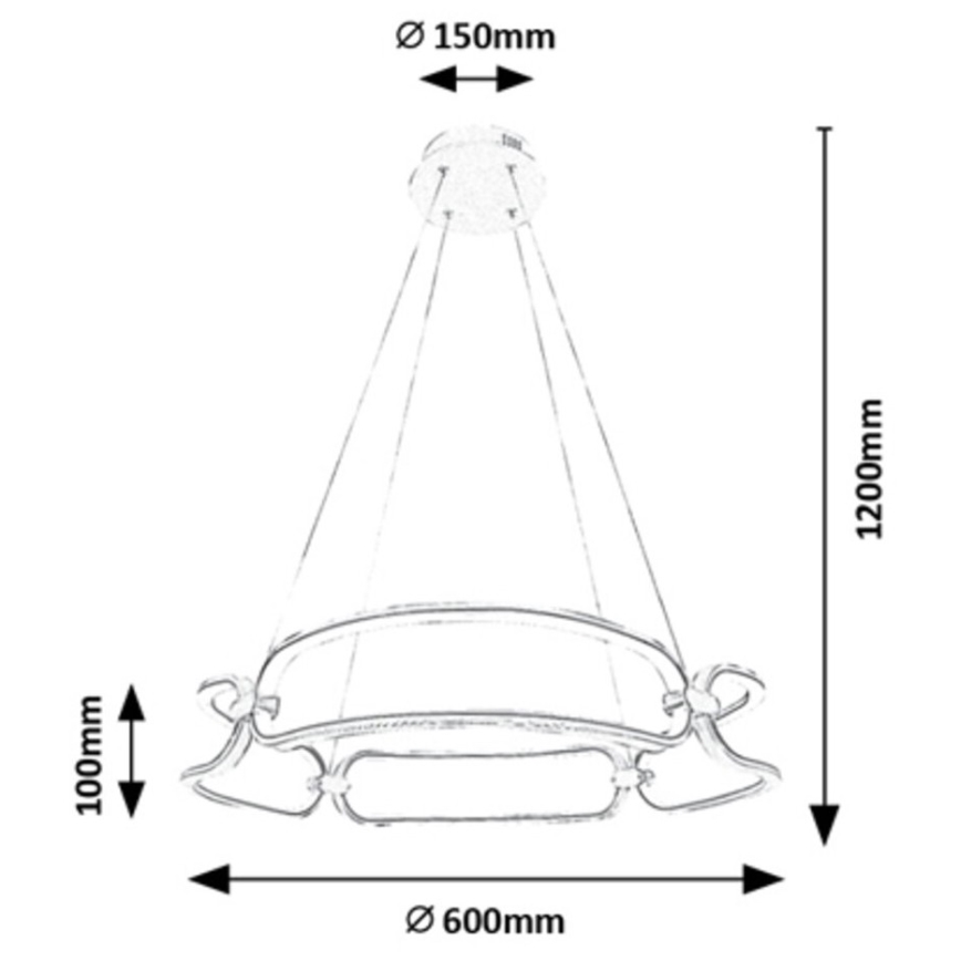 Rabalux - LED pendel LED/67W/230V 4000K