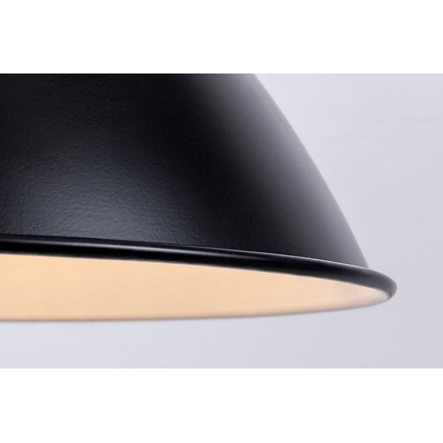 Rabalux - Pendel på ledning 1xE27/60W/230V Ø 36 cm sort