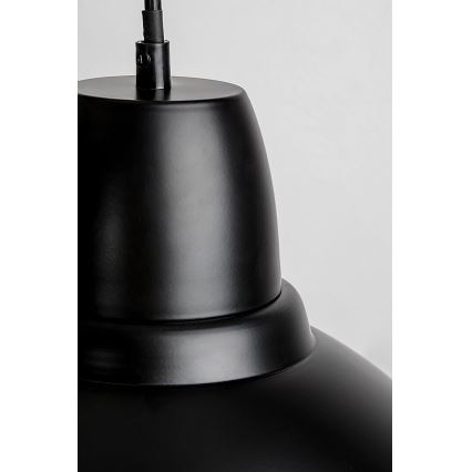 Rabalux - Pendel på ledning 1xE27/60W/230V Ø 36 cm sort