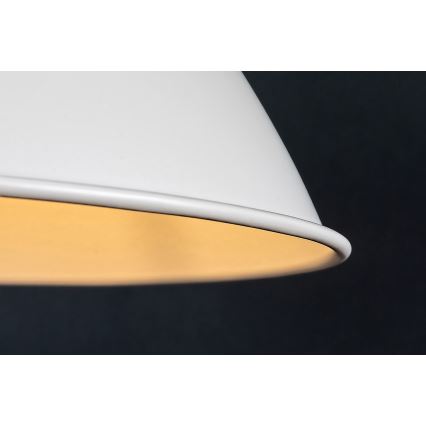 Rabalux - Pendellampe med ledning 1xE27/60W/230V Ø 36 cm hvid