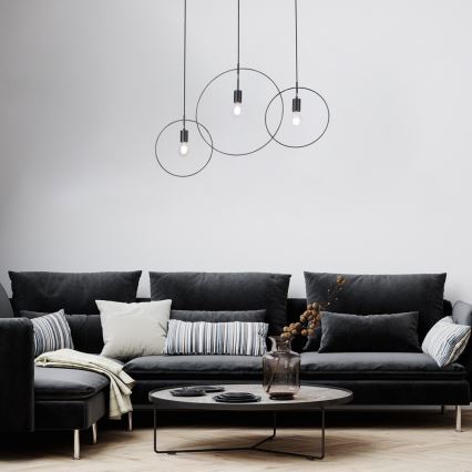 Rabalux - Loftlampe med ledning 3xE27/40W/230V