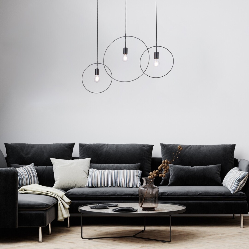 Rabalux - Loftlampe med ledning 3xE27/40W/230V