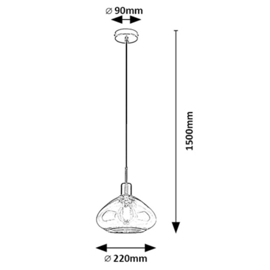 Rabalux - Loftlampe med ledning 1xE27/40W/230V